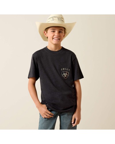 TEE SHIRT WESTERN AMERICAINE WRANGLER JACK DANIELS STARS AND STRIPES ARIAT