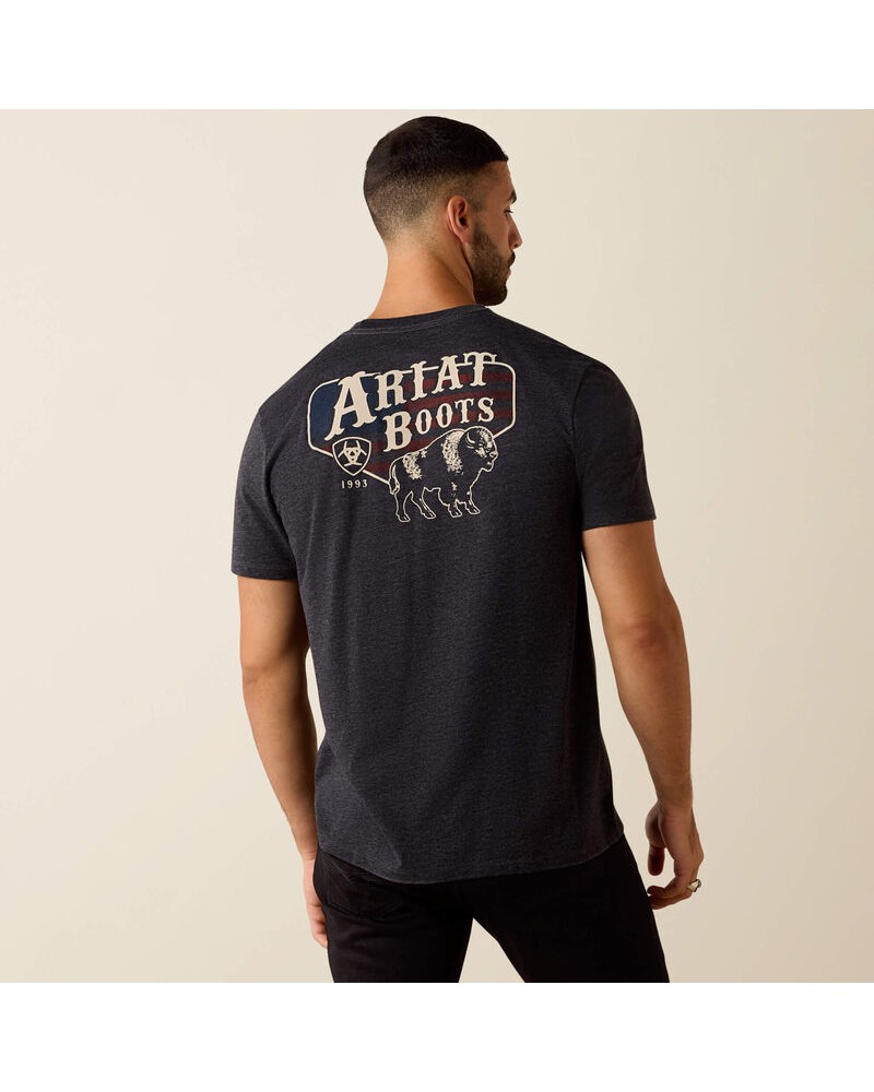 TEE SHIRT WESTERN AMERICAINE WRANGLER JACK DANIELS STARS AND STRIPES ARIAT