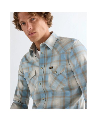 CHEMISE WESTERN AMERICAINE WRANGLER JACK DANIELS STARS AND STRIPES ARIAT