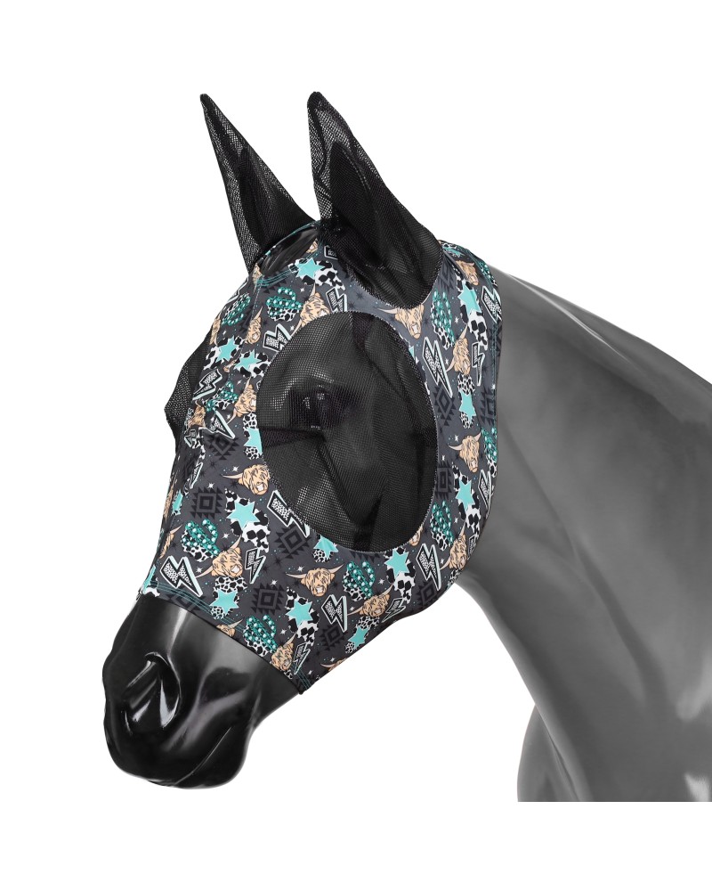 MASQUE ANTIMOUCHE FLY MASK SHOWMAN LYCRA