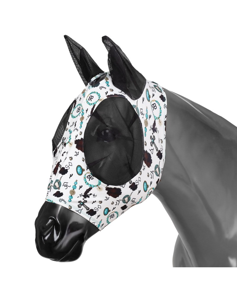 MASQUE ANTIMOUCHE FLY MASK SHOWMAN LYCRA