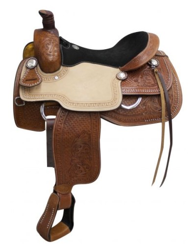 SELLE WESTERN DOUBLE T SADDLERY CONTINETAL SHOWMAN WESTWOOD GARLAND