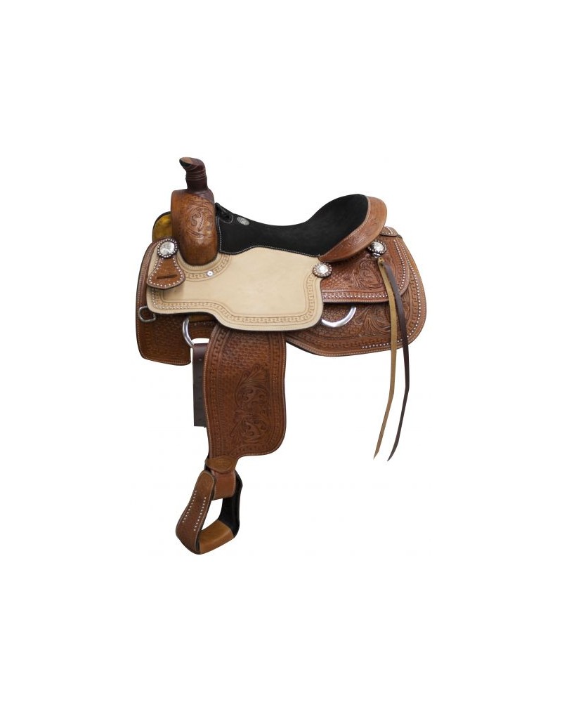 SELLE WESTERN DOUBLE T SADDLERY CONTINETAL SHOWMAN WESTWOOD GARLAND
