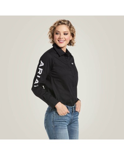 CHEMISE WESTERN AMERICAINE WRANGLER JACK DANIELS STARS AND STRIPES ARIAT