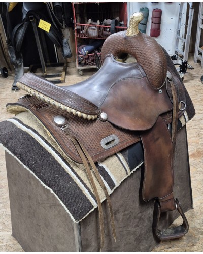 SELLE WESTERN OCCASION EQUITATION AMERICAINE USA CONTINENTAL