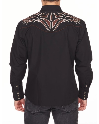 CHEMISE WESTERN AMERICAINE WRANGLER ARIAT STARS AND STRIPES RODEO CLOTHING