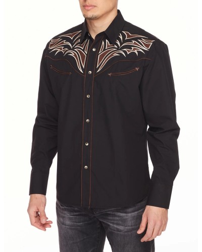 CHEMISE WESTERN AMERICAINE WRANGLER ARIAT STARS AND STRIPES RODEO CLOTHING