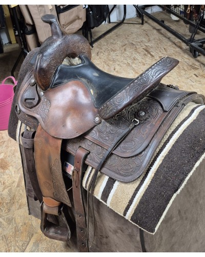 SELLE WESTERN OCCASION EQUITATION AMERICAINE USA CONTINENTAL
