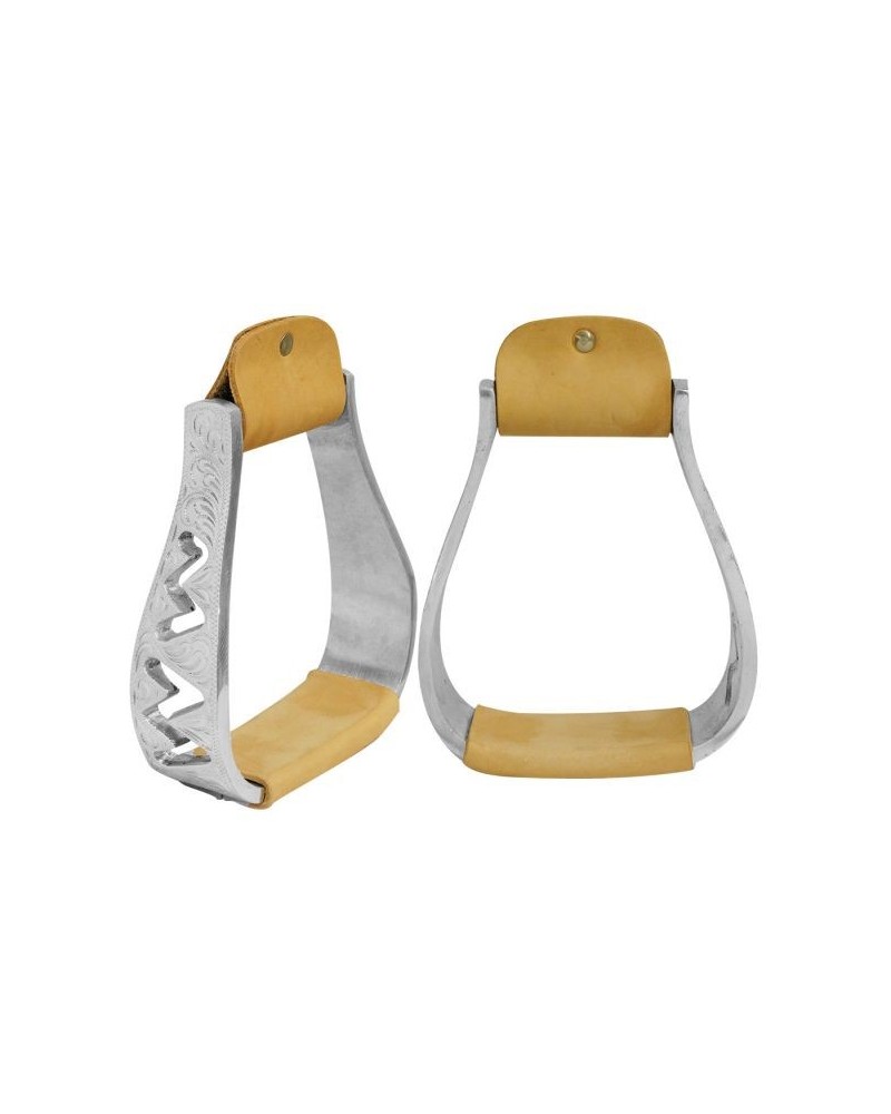 ETRIER WESTERN CHEVAL EQUITATION BOIS CUIR REWHIDE  GUETRE AMERICAINE