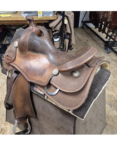 SELLE WESTERN OCCASION EQUITATION AMERICAINE USA CONTINENTAL