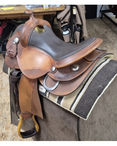SELLE WESTERN OCCASION EQUITATION AMERICAINE USA CONTINENTAL