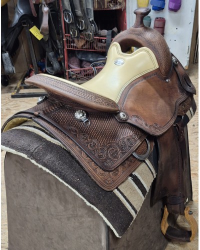 SELLE WESTERN OCCASION EQUITATION AMERICAINE USA CONTINENTAL