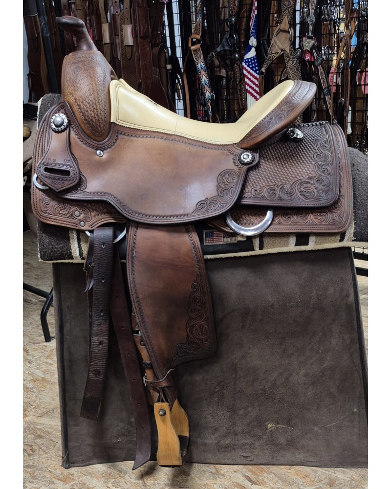 SELLE WESTERN OCCASION EQUITATION AMERICAINE USA CONTINENTAL