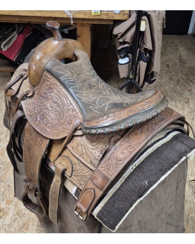 SELLE WESTERN OCCASION EQUITATION AMERICAINE USA CONTINENTAL