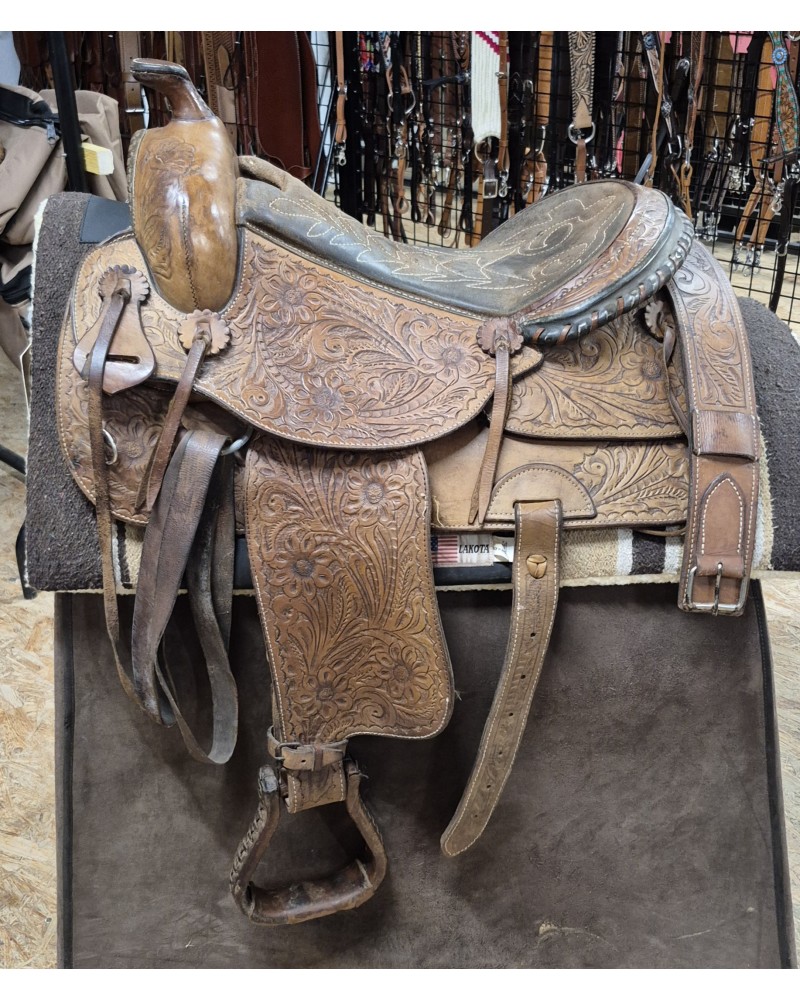 SELLE WESTERN OCCASION EQUITATION AMERICAINE USA CONTINENTAL