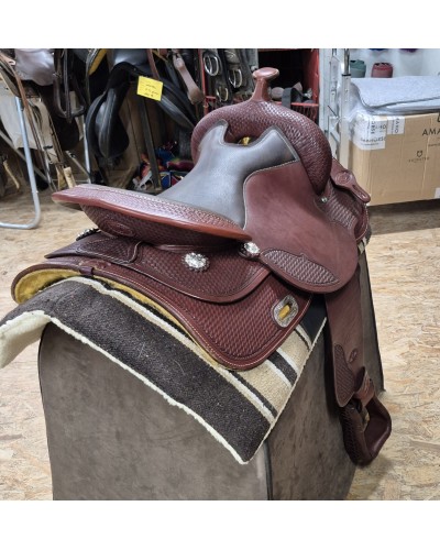 selle équitation western  barrel compétition west coast