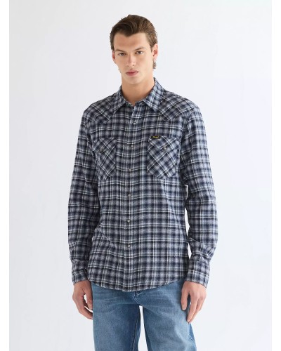 CHEMISE WESTERN AMERICAINE WRANGLER JACK DANIELS STARS AND STRIPES