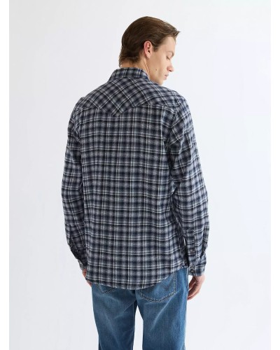 CHEMISE WESTERN AMERICAINE WRANGLER JACK DANIELS STARS AND STRIPES