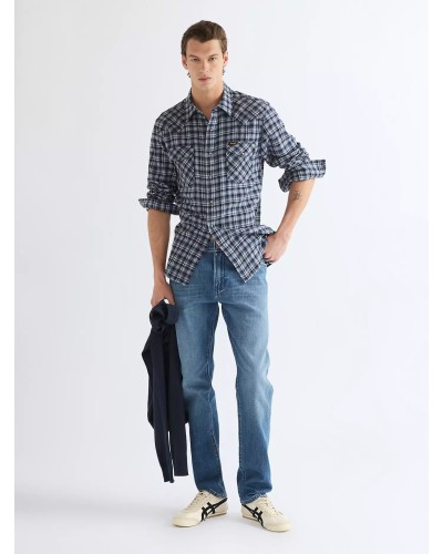 CHEMISE WESTERN AMERICAINE WRANGLER JACK DANIELS STARS AND STRIPES