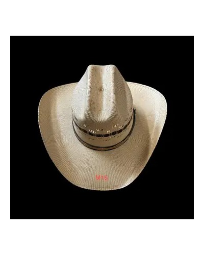 CHAPEAU PAILLE FEUTRE CUIR COWBOY RANCH EQUITATION WESTERN COUNTRY