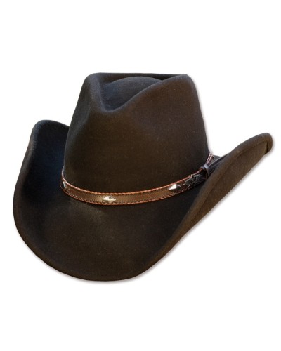CHAPEAU PAILLE FEUTRE CUIR COWBOY RANCH EQUITATION WESTERN COUNTRY