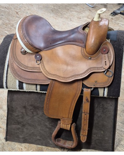 SELLE WESTERN OCCASION EQUITATION AMERICAINE USA CONTINENTAL