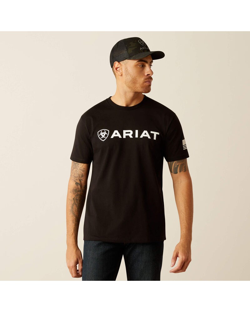 CHEMISE WESTERN AMERICAINE WRANGLER  STARS AND STRIPES TEE SHIRT ARIAT