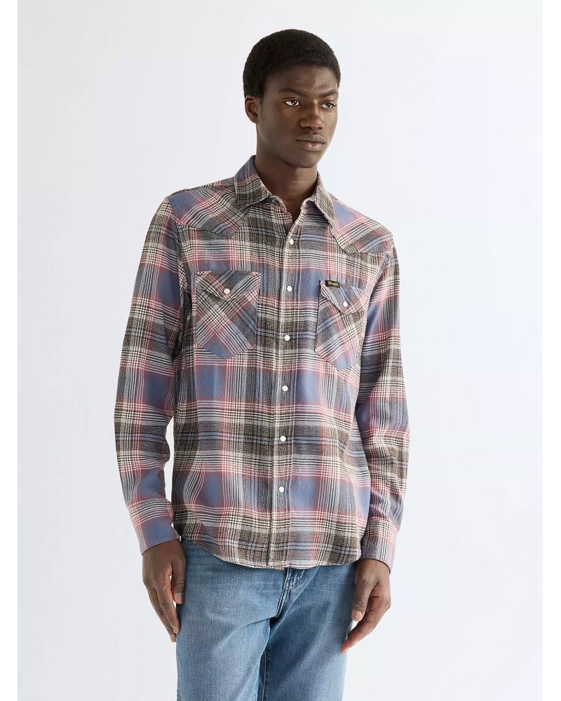 CHEMISE WESTERN AMERICAINE WRANGLER JACK DANIELS STARS AND STRIPES