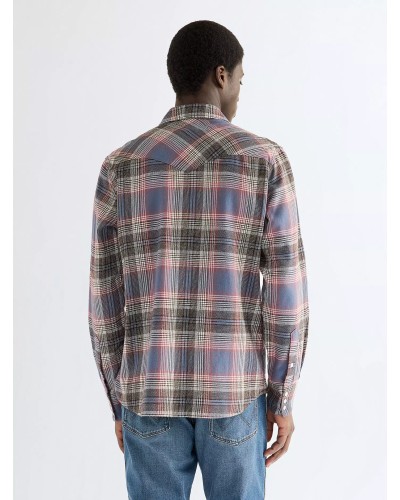 CHEMISE WESTERN AMERICAINE WRANGLER JACK DANIELS STARS AND STRIPES