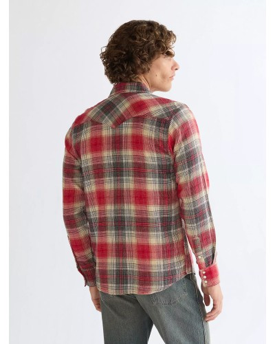 CHEMISE WESTERN AMERICAINE WRANGLER JACK DANIELS STARS AND STRIPES