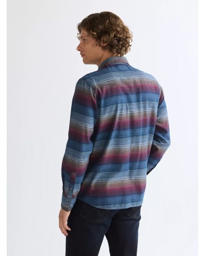CHEMISE WESTERN AMERICAINE WRANGLER JACK DANIELS STARS AND STRIPES