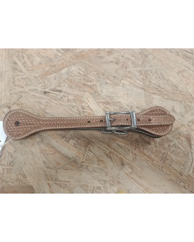 eperon western equitation cheval randonnee pools lanière courroie usa spur straps