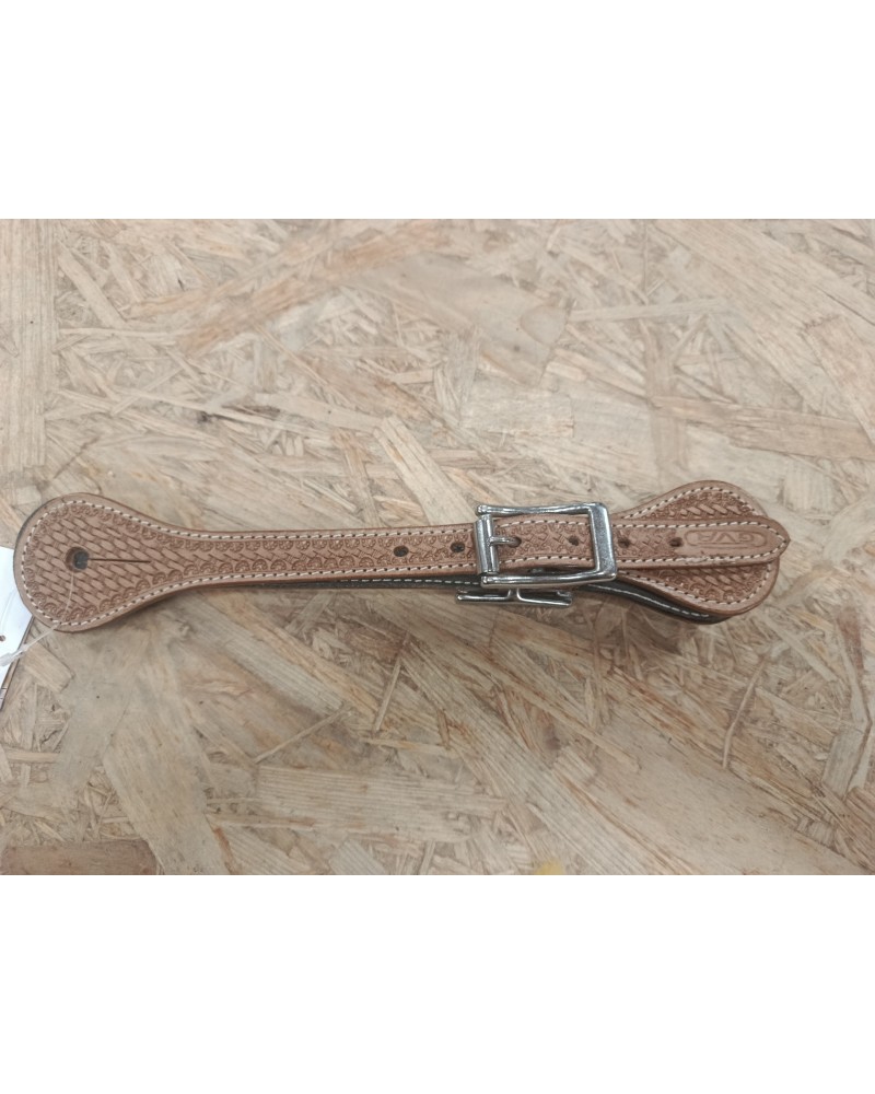 eperon western equitation cheval randonnee pools lanière courroie usa spur straps