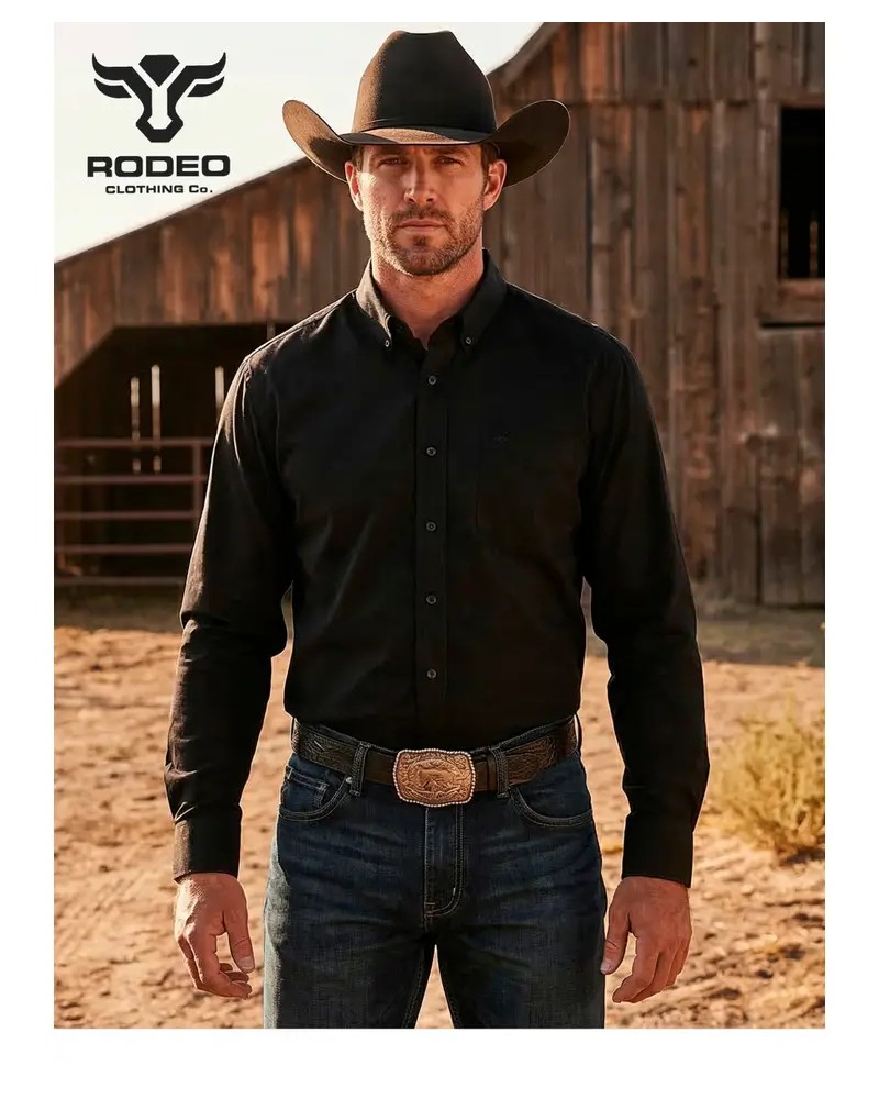 CHEMISE WESTERN AMERICAINE WRANGLER ARIAT STARS AND STRIPES RODEO CLOTHING
