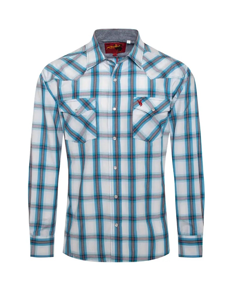 CHEMISE WESTERN AMERICAINE WRANGLER ARIAT STARS AND STRIPES RODEO CLOTHING