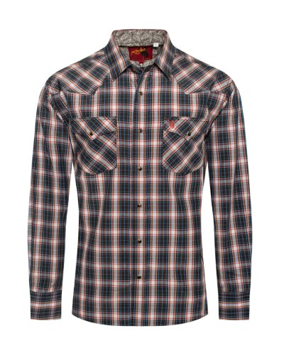 CHEMISE WESTERN AMERICAINE WRANGLER ARIAT STARS AND STRIPES RODEO CLOTHING