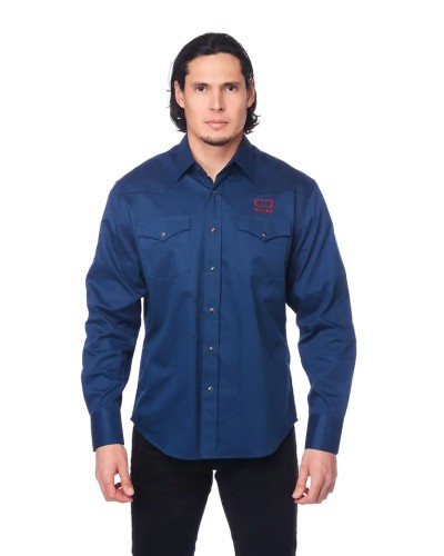 CHEMISE WESTERN AMERICAINE WRANGLER ARIAT STARS AND STRIPES RODEO CLOTHING
