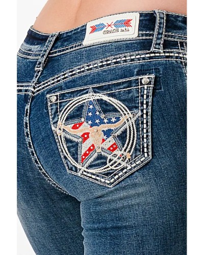 JEANS ARIAT GRACE IN LA CONFORTABLE DURABLE EQUITAION WESTERN