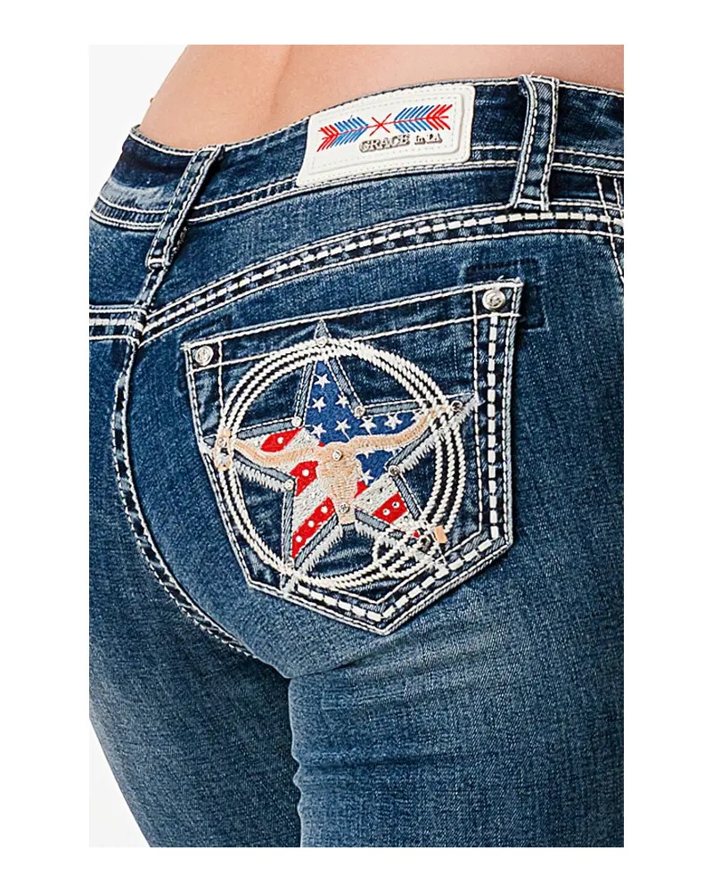 JEANS ARIAT GRACE IN LA CONFORTABLE DURABLE EQUITAION WESTERN