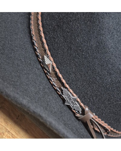 CHAPEAU PAILLE FEUTRE CUIR COWBOY RANCH EQUITATION WESTERN COUNTRY