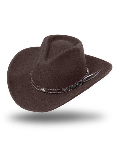CHAPEAU PAILLE FEUTRE CUIR COWBOY RANCH EQUITATION WESTERN COUNTRY