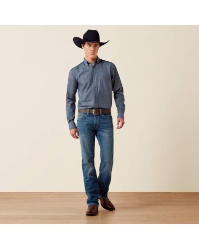 CHEMISE WESTERN AMERICAINE WRANGLER  STARS AND STRIPES ARIAT