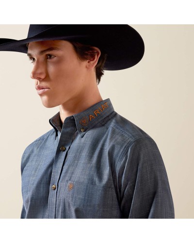 CHEMISE WESTERN AMERICAINE WRANGLER  STARS AND STRIPES ARIAT