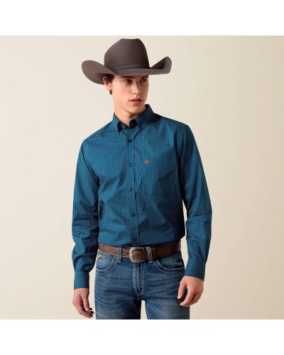 CHEMISE WESTERN AMERICAINE WRANGLER ARIAT STARS AND STRIPES