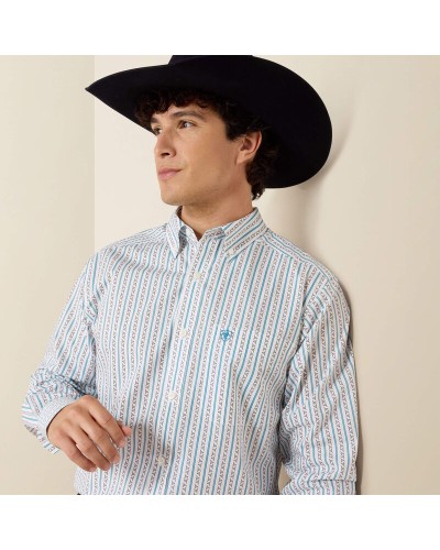 CHEMISE WESTERN AMERICAINE WRANGLER ARIAT STARS AND STRIPES