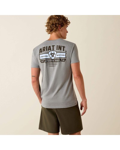 TEE SHIRT CHEMISE WESTERN AMERICAINE WRANGLER ARIAT STARS AND STRIPES