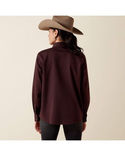 CHEMISE WESTERN AMERICAINE WRANGLER ARIAT  STARS AND STRIPES