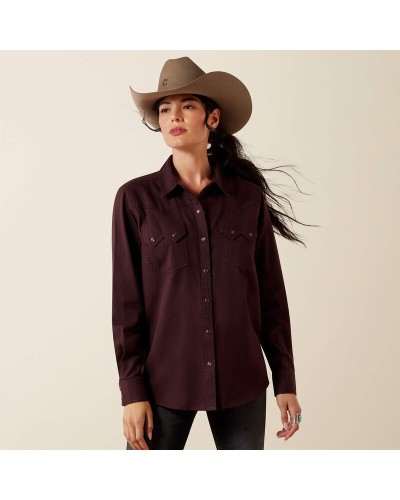 CHEMISE WESTERN AMERICAINE WRANGLER ARIAT  STARS AND STRIPES
