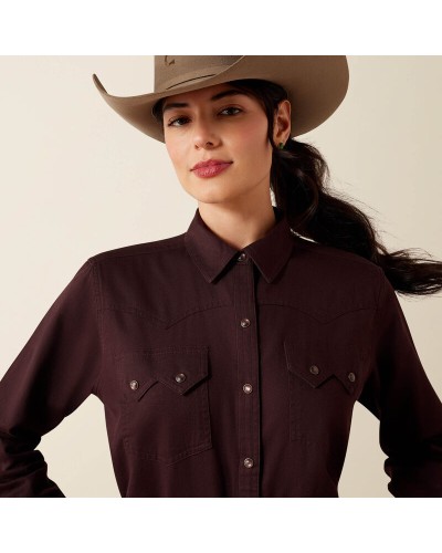 CHEMISE WESTERN AMERICAINE WRANGLER ARIAT  STARS AND STRIPES