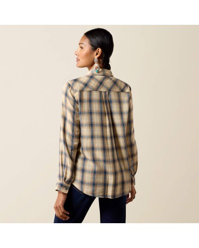 CHEMISE WESTERN AMERICAINE WRANGLER ARIAT STARS AND STRIPES
